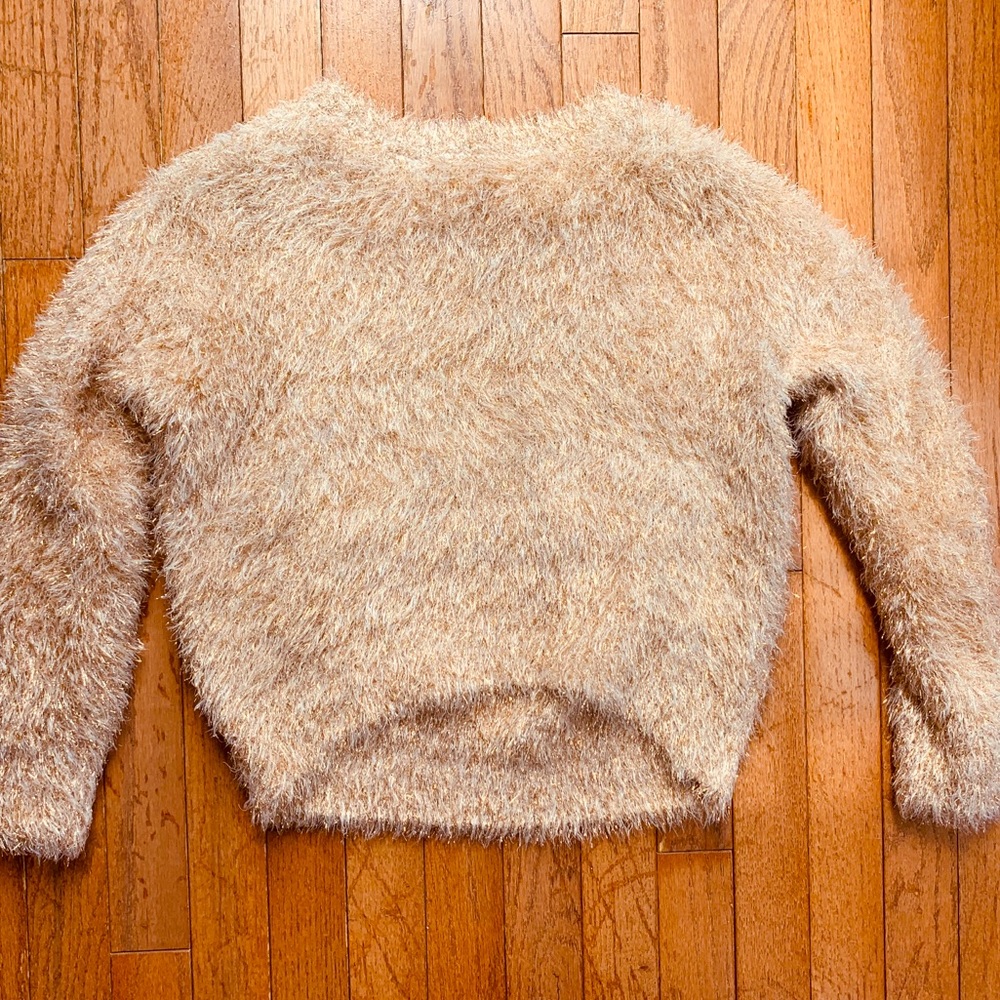 Creamy Gold Chenille Sweater